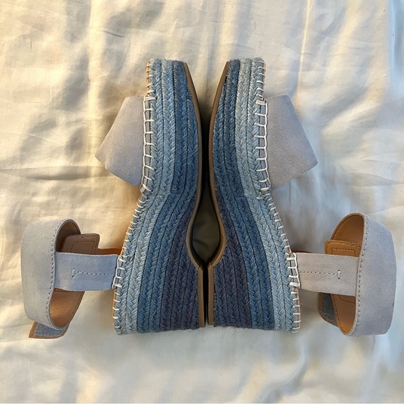 Frye & Co. Blue Ombre Espadrille Wedge Sandals - Picture 1 of 6